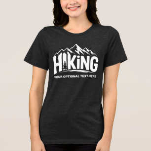 T-shirt En Tri-matière Nom personnalisé et texte Randonnée