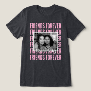 T-shirt En Tri-matière Noms de photos personnalisés Amis pour toujours