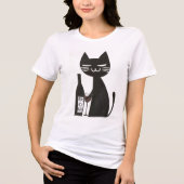 T-shirt En Tri-matière Nomu Neko - L'Ultimate Wine Cat (Recto)