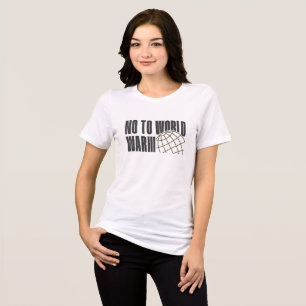 T-SHIRT EN TRI-MATIÈRE NON À LA 3E GUERRE MONDIALE