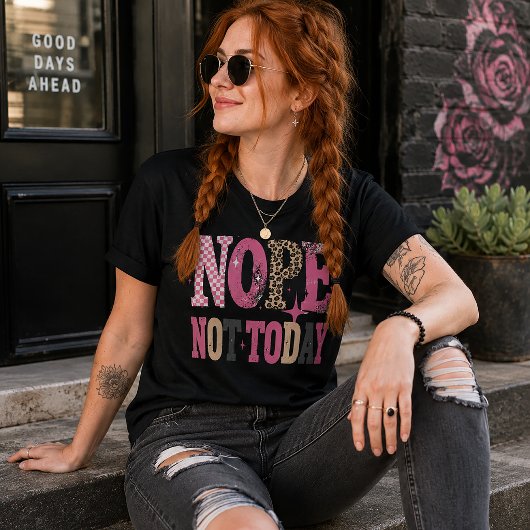 T-shirt En Tri-matière Non, pas aujourd'hui Funny