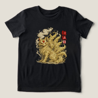 T-shirt En Tri-matière Noodle Kitsune – Japanese Fox Spirit Made of Ramen