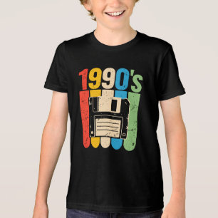 T-shirt En Tri-matière nostalgie de l'ordinateur disquette rétro des anné