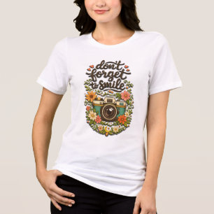 T-shirt En Tri-matière N'oubliez pas de sourire