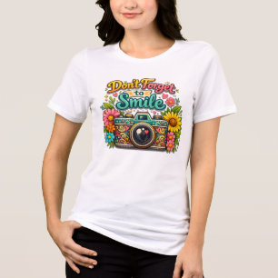 T-shirt En Tri-matière N'oubliez pas de sourire