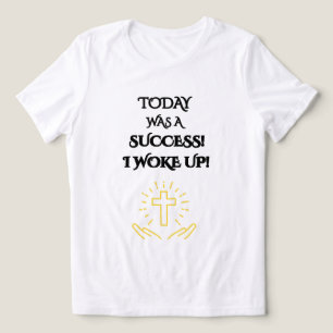 T-SHIRT EN TRI-MATIÈRE NOUVEAU DÉBUT BLANC VÊTEMENTS GRAPHIQUES INSPIRANT