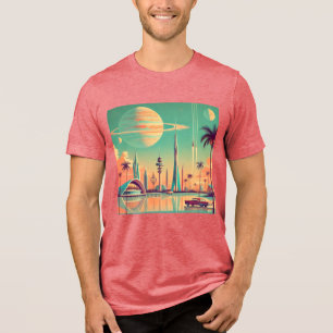 T-shirt En Tri-matière Nouveau Floride Futuriste Atomique