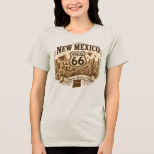 T-shirt En Tri-matière Nouveau Mexique Desert Soul Route 66 Montgolfière