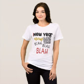T-shirt En Tri-matière Nouvel An Blah Blah Blah Blah (Recto plein)