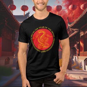 T-shirt En Tri-matière Nouvel An chinois né dans l'année du serpent