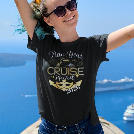 T-shirt En Tri-matière Nouvel an Croisière Squad Gold Custom