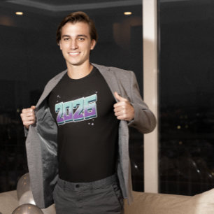 T-shirt En Tri-matière Nouvelle Année 2026 Graphique Couleurs Vives Desig