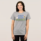 T-SHIRT EN TRI-MATIÈRE NSD 2026 (Recto plein)