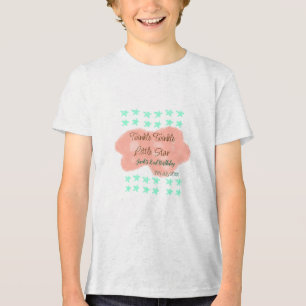 T-shirt En Tri-matière Nuages orange scintille scintille petites étoiles