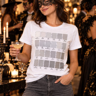 T-shirt En Tri-matière Nuancier 48 nuances de gris, déguisement facile po