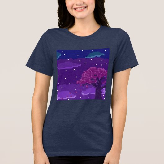 T-shirt En Tri-matière Nuit à 8 bits (Recto)