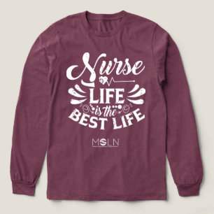 T-shirt En Tri-matière Nurse Life Dark Tri-Blend Long Sleeve Tee