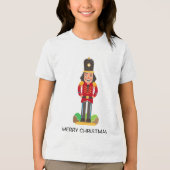 T-shirt En Tri-matière Nutcracker Jouet Soldat Noël Nom personnalisé (Recto)