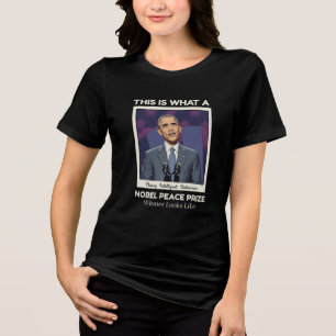 T-shirt En Tri-matière Obama Prix Nobel de la Paix Ressemble à un Homme d