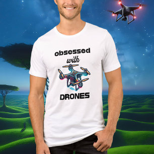 T-shirt En Tri-matière Obsédé par les drones