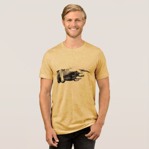 T-shirt En Tri-matière Obtenez le point - main pointeur Vintage