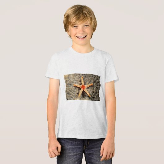 T-shirt En Tri-matière "Ocean Treasures : Starfish Graphic T-Shirt" (Recto plein)