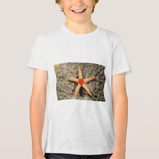 T-shirt En Tri-matière "Ocean Treasures : Starfish Graphic T-Shirt" (Recto)