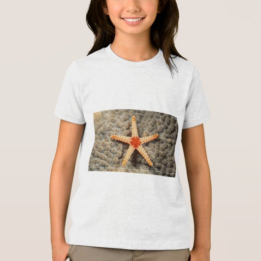 T-shirt En Tri-matière "Ocean Treasures : Starfish Graphic T-Shirt" (Recto)