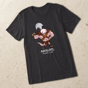 T-shirt En Tri-matière Œuvre d'art d'Axolotl avec un guerrier gladiateur