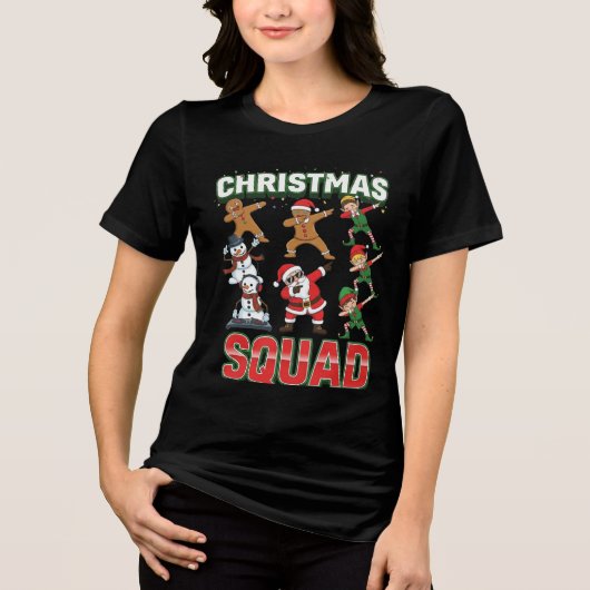 T-shirt En Tri-matière Official Christmas Squad Member | Funny Festive Ty (Recto)