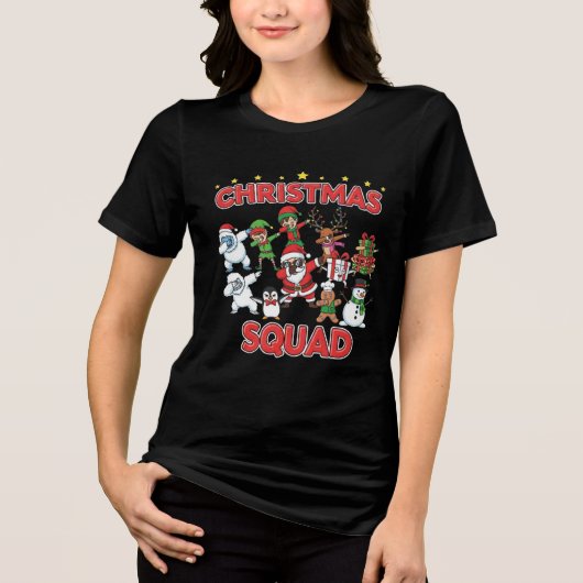 T-shirt En Tri-matière Official Christmas Squad Member | Funny Festive Ty (Recto)