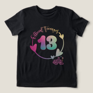 T-shirt En Tri-matière Officiel Adolescent 13e anniversaire 13 ans Cadeau