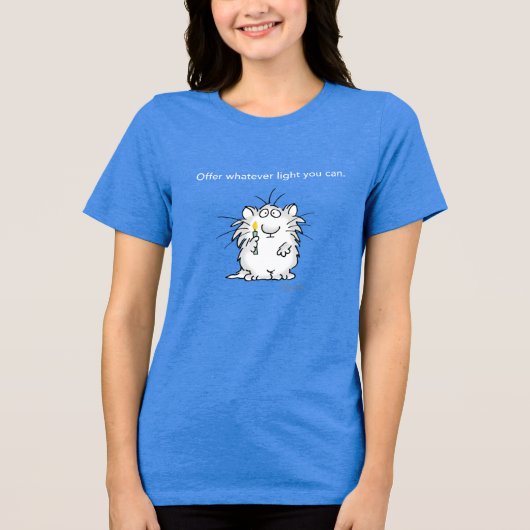 T-shirt En Tri-matière OFFRE TOUTE LA LUMIÈRE QUE VOUS POUVEZ PAR Sandra  (Recto)