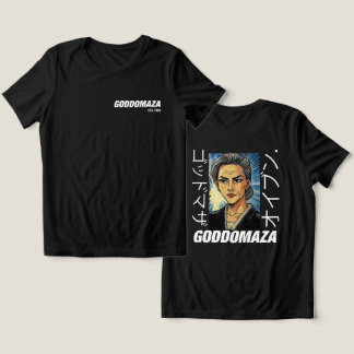 T-SHIRT EN TRI-MATIÈRE OG M.OMOKO COULEUR NOIR RETOUR VUE