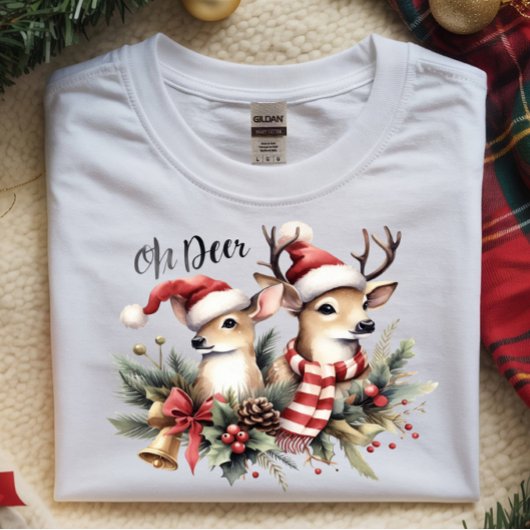 T-shirt En Tri-matière Oh Deer Festive