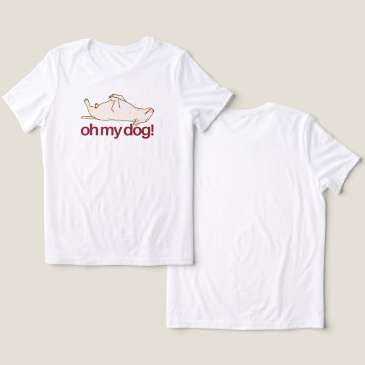 T-shirt En Tri-matière Oh My Dog! (Design Recto & Verso)
