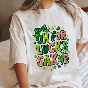 T-shirt En Tri-matière Oh Pour L'amour De La Chance St Patrick's Day