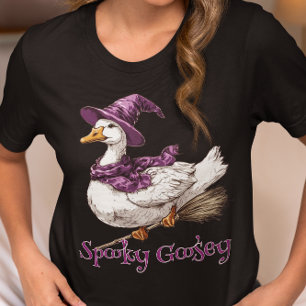 T-shirt En Tri-matière Oie effrayante Halloween Sorcière