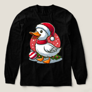 T-shirt En Tri-matière Oie festive Noël – Cadeau farceur de vacances 