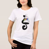 T-shirt En Tri-matière oiseau de chat (Recto)