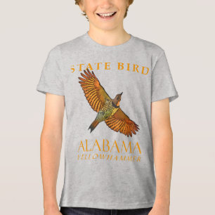 T-shirt En Tri-matière Oiseau du territoire de l'Alabama Le pic jaune
