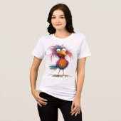 T-shirt En Tri-matière Oiseau Fantaisiste (Recto plein)