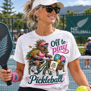 T-shirt En Tri-matière Oiseau Kea drôle part jouer au pickleball