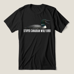 T-shirt En Tri-matière Oiseau loup canadien stupide cadeau drôle Canada p