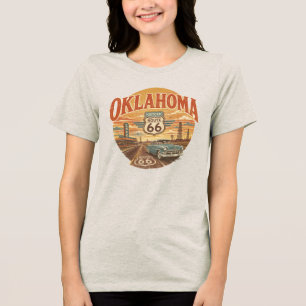 T-shirt En Tri-matière Oklahoma Historic Route 66 Vintage