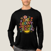 T-shirt En Tri-matière One groovy preschool teacher (Recto)