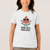 T-shirt En Tri-matière One in a Melon Cool Watermelon Design (Recto)