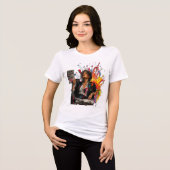 T-SHIRT EN TRI-MATIÈRE OPTIMISME (Recto plein)