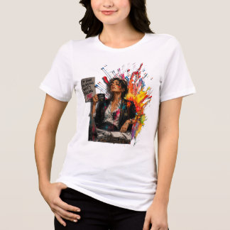 T-SHIRT EN TRI-MATIÈRE OPTIMISME