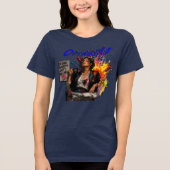 T-SHIRT EN TRI-MATIÈRE OPTIMISME (Recto)